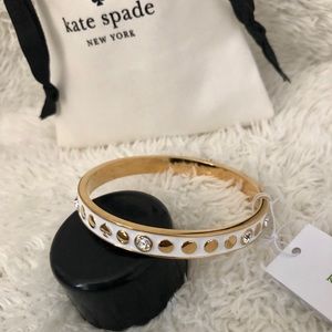 Kate Spade New York White Spot The Spade Bangle